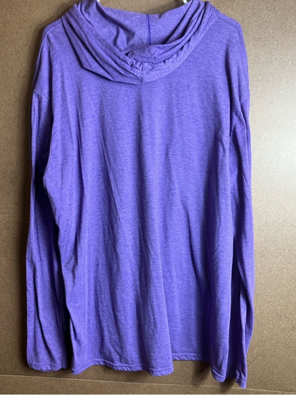 Anvil Purple Knit Hoodie - Picture 6 of 8
